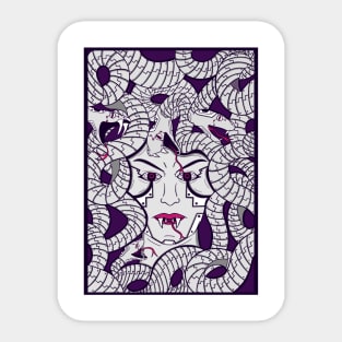 Cyborg Medusa Sticker